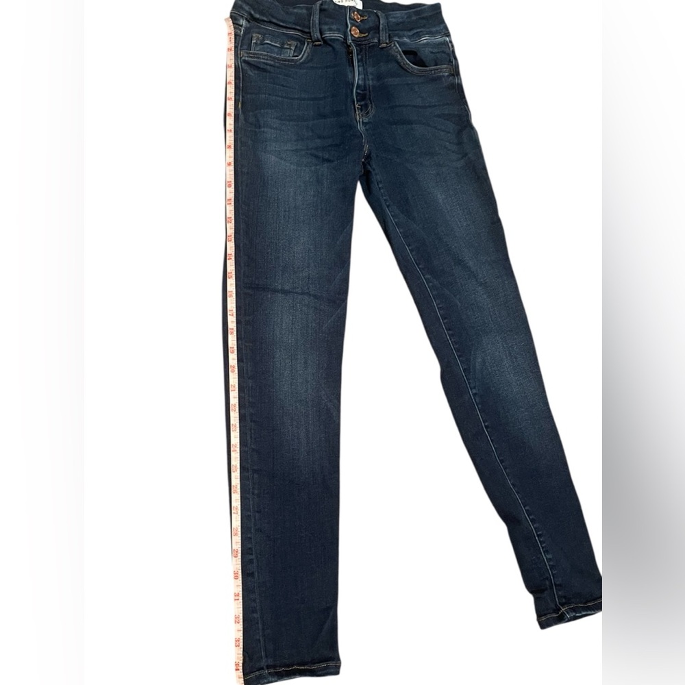 Flying Monkey Dark Blue Double Button Skinny Jeans - image 5